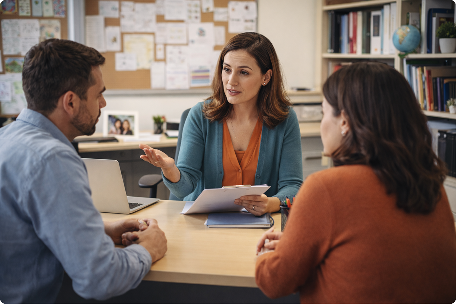 Interview practice session